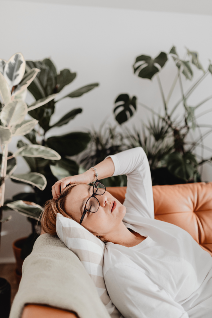Tired woman